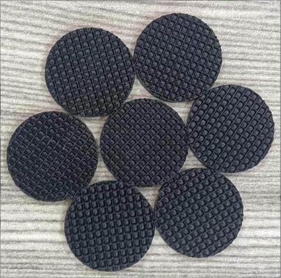 Τυποποιημένο μέγεθος Μαύρο πλέγμα Σιλικόνιο καουτσούκ τύπου γκαζέτας με αυτοκόλλητο πάτωμα ποδιών