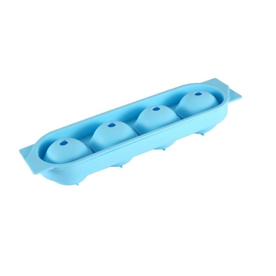 Σιλικόνιο Ice Cube Τράι Σχήματα Κρυστάλλινο Διαφανές 4 Σωλήνη φορητή στρογγυλή σφαίρα κατασκευαστής