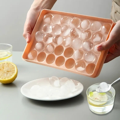 Αειφόρος 3D ουίσκι ποτό παγωτό σφαίρα Cube Maker μούχλα δίσκοι με κάλυμμα και σφαίρα σχήματα