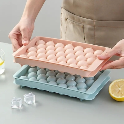Αειφόρος 3D ουίσκι ποτό παγωτό σφαίρα Cube Maker μούχλα δίσκοι με κάλυμμα και σφαίρα σχήματα