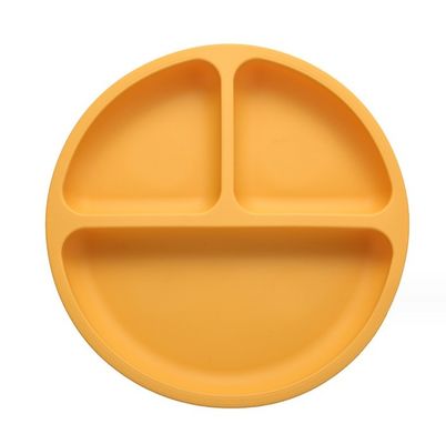 Τροφίμων Σιλικόνη μωρά παιδιά Placemat Διαχωρισμένες πλάκες αναρρόφησης μωρών για την κατανάλωση από τα νήπια