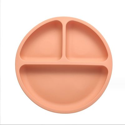 Τροφίμων Σιλικόνη μωρά παιδιά Placemat Διαχωρισμένες πλάκες αναρρόφησης μωρών για την κατανάλωση από τα νήπια