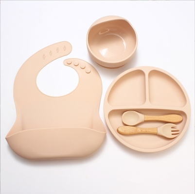 5pcs μαλακό κουτάλι BPA μωρό σούπα σούπα βεράντα σύνολο σκευάσματα σιλικόνη μωρό σύνολο για την αγορά