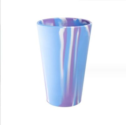 600 ml όγκος 100% διατροφικής ποιότητας Μεικτά στερεά χρώματα Αδιάσπαστο Σιλικόνιο Πινευτικό Νερό Κύπελλο κρασιού για ταξίδια