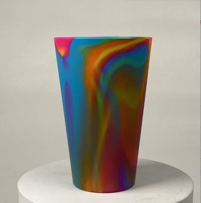 600 ml όγκος 100% διατροφικής ποιότητας Μεικτά στερεά χρώματα Αδιάσπαστο Σιλικόνιο Πινευτικό Νερό Κύπελλο κρασιού για ταξίδια