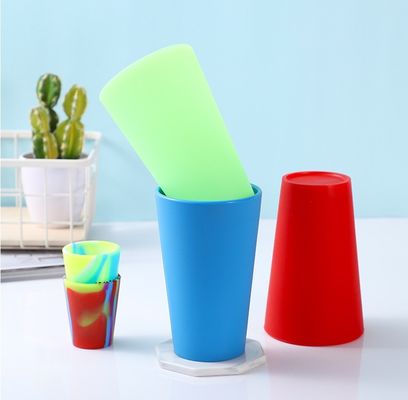 Σπίτι Κουζίνα Βιώσιμα Πολυχρωματικά Ποτήρια Σιλικόνης για Προσαρμοσμένο Ποτήρι Καφέ