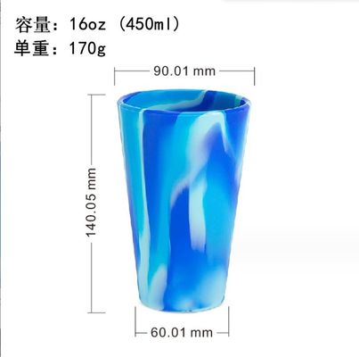 Σπίτι Κουζίνα Βιώσιμα Πολυχρωματικά Ποτήρια Σιλικόνης για Προσαρμοσμένο Ποτήρι Καφέ