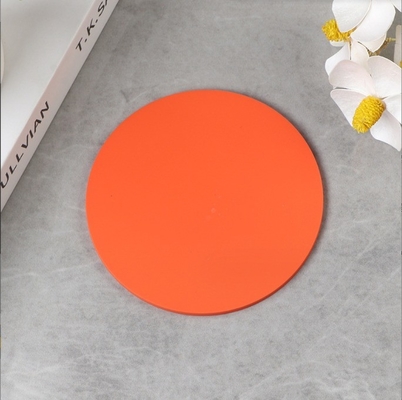 Στρογγυλό Custom Printed Logo Coaster για ποτό Cup Mat Soft PVC Coaster σε ανθεκτικό υλικό