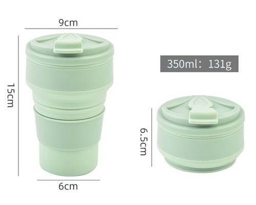 Το American Style Collapsible Travel Sport Mug παρουσιάζει σχεδιασμό για αναδιπλώσιμα κύπελλα από πυρίτιο
