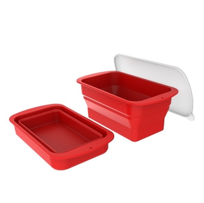 Τροφίμων Σιλικόνης Ice Cube Maker αναδιπλώσιμα φορητά καλούπια Δίσκοι για εύκολη απελευθέρωση