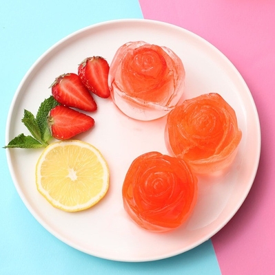 Προηγμένη 3D Rose Flower Ice Mold Maker πλαστικά καλούπια για εργαλεία παγωτού