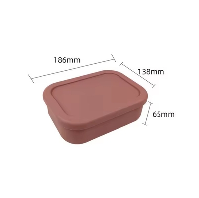 Επαναχρησιμοποιήσιμο BPA FREE Σιλικόνιο Bento κουτί μεσημεριανού γεύματος για παιδιά σχολείων