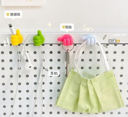 Δημιουργικό αυτοκόλλητο γάντζο αντίχειρα για κλιπ καλωδίων και διακόσμηση τοίχων