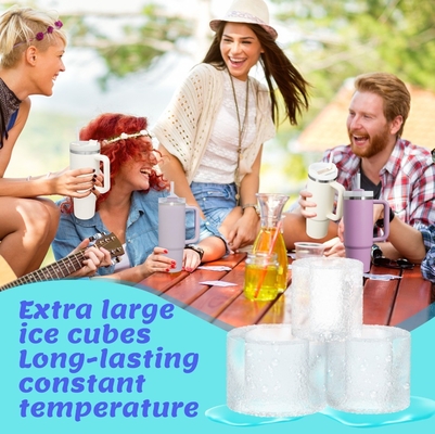 Σιλικόνιο Stanley Ice Cube Τράι με κάλυμμα 3 κούφια κύλινδρο πάγο Σχήματα για 30-40oz φλιτζάνια