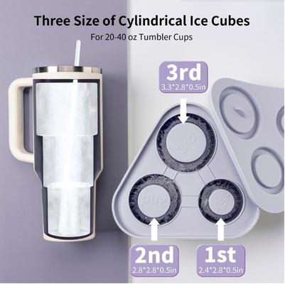 Σιλικόνιο Mold Ice Cube Τράι για Tumbler Cup Επισκευές κουζίνας Bar Ice Cream Makers